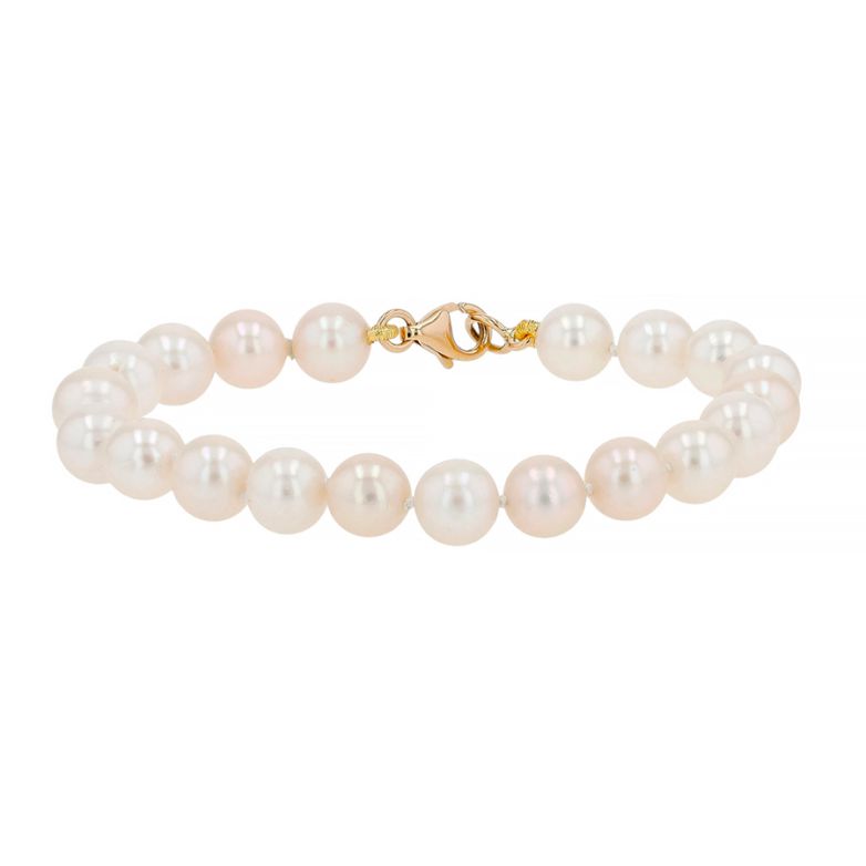 Bracelet perles or jaune 16.38g Comme neuf -  reconditionné disponible sur Gemme Les Bijoux